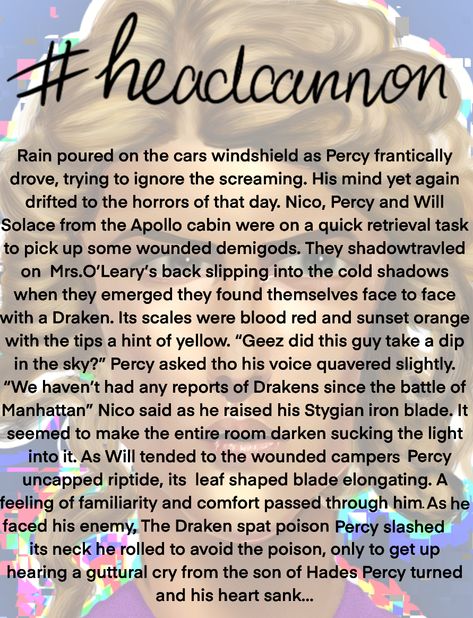 Percy Jackson Headcannons Gabe, Dark Percy Jackson Headcanons, Percy Jackson Headcannons, Pjo Headcanons, Pjo Headcannons, Percy Jackson Nico, Apollo Cabin, Percy Jackson Head Canon, Will Solace