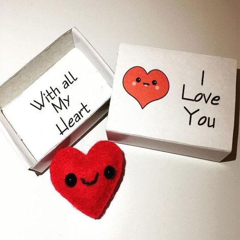 Small Diy Gifts, Anniversary Gift Ideas For Him, Surprise Gifts For Him, Matchbox Crafts, Thoughtful Gifts For Him, Romantic Gifts For Him, Bff Gifts Diy, Anniversary Gift Ideas, Friends Diy