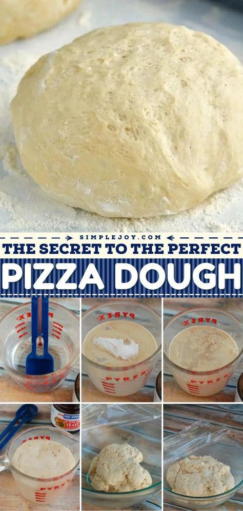 Pizza Dough Easy, Perfect Pizza Dough Recipe, Italian Pizza Dough Recipe, Best Pizza Dough Recipe, Pizza Oven Recipes, Perfect Pizza Dough, Pizza Dough Recipe Easy, Pizza Roll, Best Pizza Dough