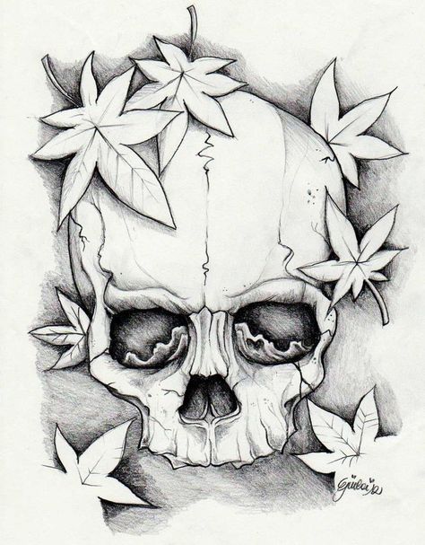 Skull and momiji leaves | Skull drawing sketches, Skulls drawing, Skull art drawing Skull Drawing Sketches, Easy Skull Drawings, Cool Skull Drawings, Skull Sketch, Skull Coloring Pages, Arte Cholo, Skull Art Drawing, Skulls Drawing, Mermaid Drawings