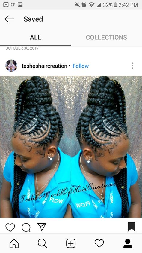 Clinical Hairstyles, Cornrow Updo On Natural Hair, Pony Styles, Cornrow Updo, Feed In Braids Ponytail, Box Braids Styles, African Braids Hairstyles Pictures, Braided Ponytails, Braided Mohawk