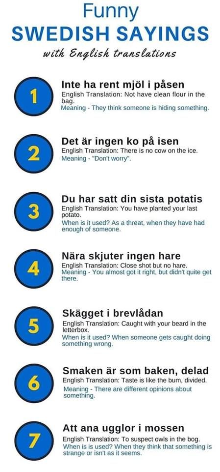 Funny Swedish Sayings with English translations Swedish Quotes With Translation, Swedish Words And Meanings, Swedish Sayings, Learning Swedish, Swedish Quotes, Norway Language, Learn Swedish, Swedish Language, Sweden Language