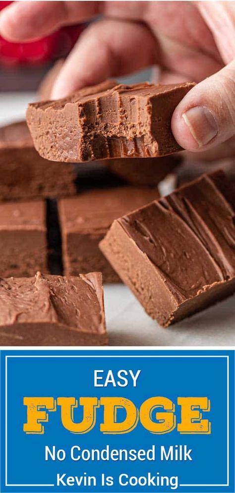 Make this easy fudge recipe without condensed milk for a creamy, rich chocolate dessert. Even better, it's no cook fudge, made in 15 mins! Choc Fudge Recipe Condensed Milk, Single Serve Fudge, Quick Fudge Recipe With Cocoa Powder, No Condensed Milk Fudge, Evaporated Milk Desserts Easy, Fudge Recipes No Condensed Milk, How To Make Fudge Without Condensed Milk, Fudge Recipes Easy Condensed Milk Cocoa Powder, Fudge Without Sweetened Condensed Milk