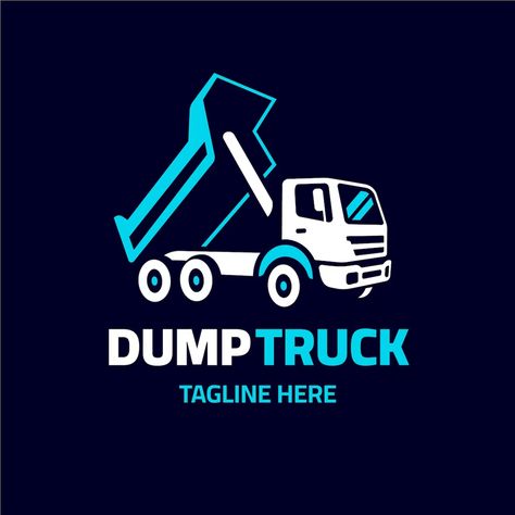 Free Vector | Free vector flat design dump truck logo Truck Logo, Dump Trucks, Dump Truck, Logo Ideas, Flat Design, Vector Photo, Graphic Resources, Vector Free, Logo Design