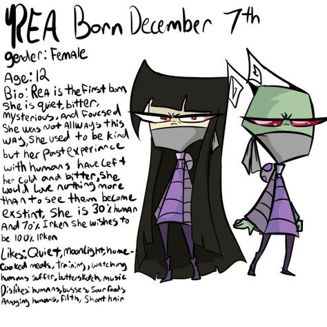 Invader Zim oc by pixelz01 Irken Oc, Invader Zim Oc, Invader Zim Human, Invader Zim Characters, Drawing Prompt, A Series Of Unfortunate Events, Cosplay Diy, Invader Zim, Anime Jokes