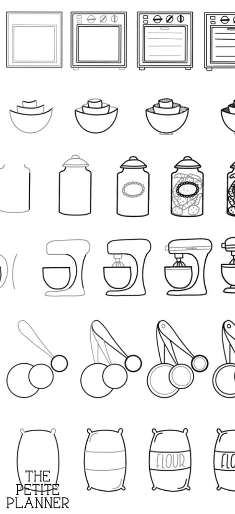 Learn how to draw 15 cute baking doodles for your bullet journal and snag the free printable workbook. All doodles are step-by-step and beginner friendly! #bulletjournaldoodles #doodle #doodleart #doodling #doodleoftheday #freeprintable #bulletjournalideas Baking Doodles, Journal Free Printable, Baking Drawing, Doodling Tutorial, Bujo Doodles, Cute Baking, Bullet Journal Notebook, Bullet Journal Themes, Bullet Journal Writing