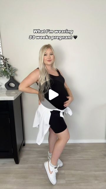 Jordan Murdock on Instagram: "The most buttery soft maternity romper 🖤
Comes in multiple colors and styles - including the long version for fall!🍂 

.
.
#33weekspregnant #3rdtrimester #maternitystyle #pregnancystyle" 33 Weeks Pregnant, Maternity Romper, Micro Influencer, 3rd Trimester, Instagram Blogger, Maternity Fashion, Influencer, Jordan, Rompers