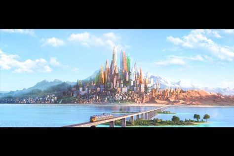 Pictures & Photos from Zootopia (2016) - IMDb Zootopia City, Full Out Movie, Zootopia Movie, Movie Infographic, Disney Zootropolis, Zootopia 2016, Bg Design, City Background, Walt Disney Animation Studios