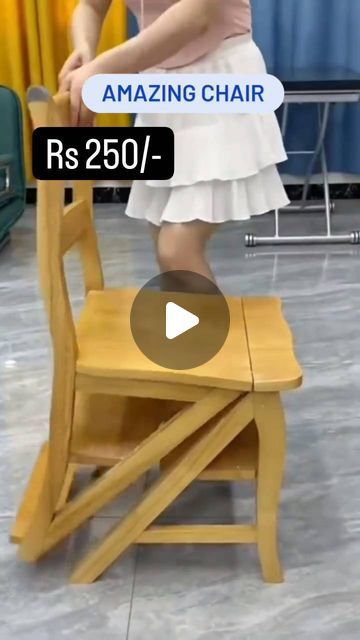 Instagram Story Promotion, Portable Ladder, Ladder Chair, Diy Ladder, Wood Works, Home Hacks, Instagram Story, Promotion, Wood