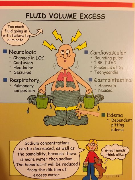 Fluid volume excess Electrolytes Nursing, Fluid Volume Excess, Nursing Information, Nursing Board, Med Surg Nursing, Nursing Mnemonics, Fluid And Electrolytes, Nursing School Survival, Nursing Schools