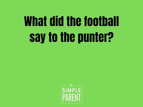 30 Funny Football Jokes for Kids • The Simple Parent Super Bowl Jokes, Football Jokes Funny, Football Humor Nfl, Children Jokes, Superbowl Humor, Football Jokes, Funny Football, Senior Activities, Football Quotes