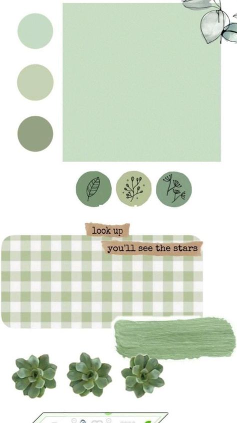 Green Aesthetic Design For Journal, Aesthetic Design For Scrapbook Template, Anime Green Aesthetic Background, Green Scrapbook Design, 3 Template Aesthetic, Template Hijau, Anime Template Background, Green Notes Aesthetic, Templates Aesthetic Background