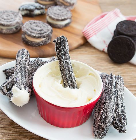 Oreo Churros | Kirbie's Cravings | A San Diego food & travel blog Oreo Churros, Churros Recipe, San Diego Food, Oreo Flavors, Chocolate Oreos, Cookie Crumbs, Sandwich Cookies, Oreo Cookies, Food Travel