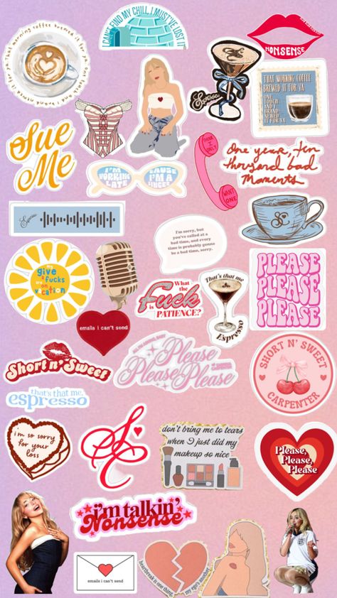 Letting Go Book, Vintage Aesthetic Stickers Printables, Sticker Design Inspiration, Preppy Stickers, Scrapbook Stickers Printable, Music Mood, Diy Phone Case, Bad Timing, Aesthetic Stickers