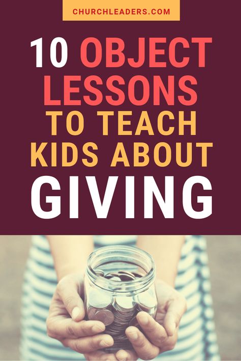 Crafts About Giving, Tithing Lesson For Kids, Bible Lessons For Kids Children Ministry, Object Lessons For Kids Church, Tithing Lesson, Object Lessons For Kids, Christian Object Lesson, Sermons For Kids, Kids Ministry Lessons