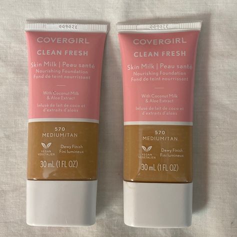 Covergirl Clean Fresh Skin Milk Nourishing Foundations (Brand New) Shade//570:Medium/Tan !!!Bundle To Save 10%!!!