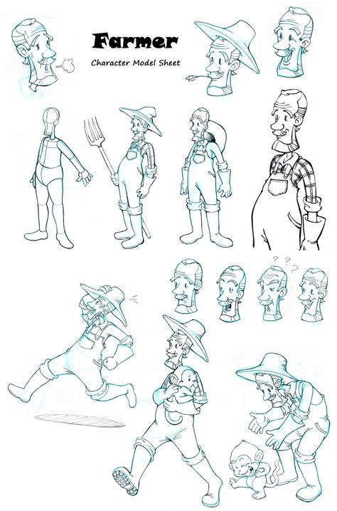 These are Farmer character designs for mobile game "Catch the Monkey".    https://itunes.apple.com/ca/app/catch-the-monkey/id495509241?mt=8 Farmer Illustration Character, Farmer Cartoon Character, Farmer Character Design, Farmer Drawing, Cartoon Farmer, Farmer Cartoon, Farmer Character, Farmer Illustration, Doodle People