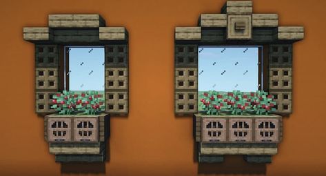 Window Design Minecraft, House Designs Minecraft, Minecraft Window, Minecraft Pasta, Server Ideas, Minecraft Village, Mc Builds, Minecraft Seed, Minecraft Modern