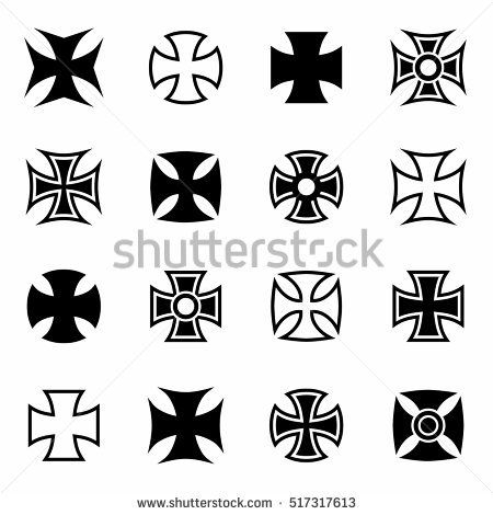 Cross Symbol Design, Germany Tattoo Ideas, Iron Cross Tattoo, German Symbols, Brass Knuckle Tattoo, Cross Photos, German Cross, Germany Tattoo, German Tattoo