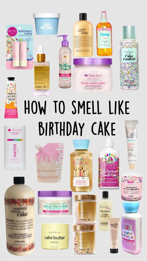 #howtospell #birthdaycake #smell #preppy How To Smell Like Cake, How To Smell Like Birthday Cake, Cake Perfume, How To Smell Like A Cookie, How To Smell Like A Bakery, Smell Like A Bakery, How To Smell Like Cupcakes, Perfumes That Smell Like Dessert, Smell Like A Cupcake