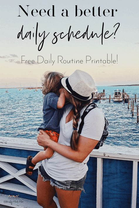 Daily Schedule For Moms, Daily Routine Printable, Stay At Home Mom Schedule, Busy Mom Planner, Daily Routine Schedule, Routine Printable, Mom Schedule, Mom Planner, Intentional Parenting