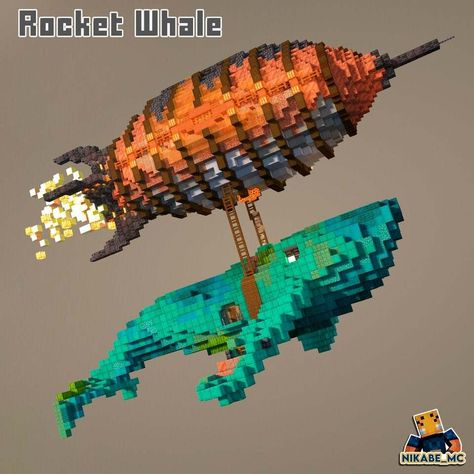 Aquatic Minecraft Builds, Minecraft Octopus Build, Ocean Themed Minecraft Builds, Minecraft Mythical Builds, Minecraft Bone Build, Minecraft Whale, Minecraft Statues Blueprints, Minecraft Animal Builds, Minecraft Ocean Monument