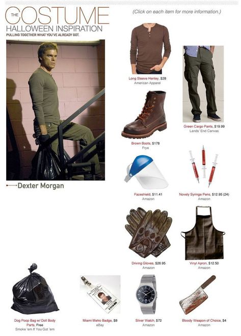 Dexter Outfit Halloween, Dexter Couples Costume, Dexter Morgan Halloween Costume, Dexter Morgan Costume, Dexter Morgan Outfit, Dexter Outfit, Dexter Halloween Costume, Dexter Costume, Dexter Tattoo