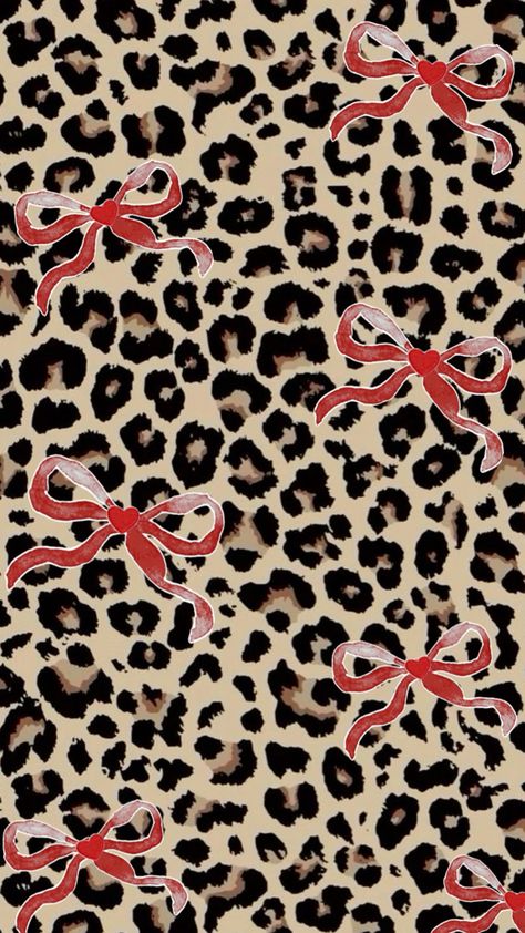 Cheetah, leopard, bow red  heart trendy aesthetic wallpaper iPhone cute Cheetah Print Rooms, Bow Wallpaper Iphone, Cheetah Wallpaper, Cheetah Print Wallpaper, Bow Wallpaper, Pink Iphone, Summer Wallpaper, Red Wallpaper, Print Wallpaper