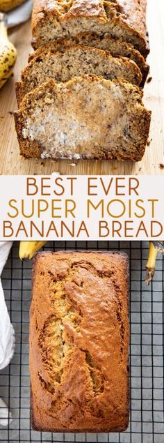 Best Banana Bread Recipe is so easy to make and super soft and moist! The very best way to use up overripe bananas this bread is tender and packed full of flavor! #bananabread #easybananabread #bestbananabread #bananabreadrecipe #thesaltymarshmallow Super Moist Banana Bread, Best Banana Bread Recipe, Banana Nut Bread Recipe, Nut Bread Recipe, Moist Banana Bread, Easy Banana Bread Recipe, Overripe Bananas, Make Banana Bread, Best Banana Bread