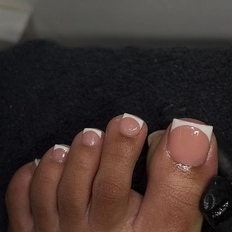 🌸🌸🌸🌸 on Instagram: "Acrylic overlay on all toes 😍😍 I love how natural these look ! - - Book an appointment via the ‘book now’ button or click the link in bio - - #pedicure #frenchtoes #explorepage" Acrylic Overlay On Toes, Overlay On Toes, French Toes, Acrylic Overlay, Acrylic Toes, Book An Appointment, Nails Inspo, Toe Nails, Click The Link