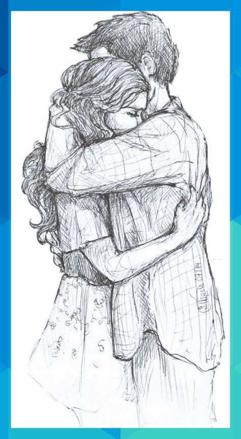 Romantic-Couple-Hugging-Drawings-and-Sketches #elody31172 Drawing Cartoon Characters Sketches, Pencil Art Love, Cute Couple Sketches, Hugging Drawing, Pencil Sketching, Couple Sketch, Cute Couple Drawings, Doodle Illustration, Cute Couple Art