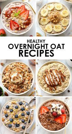 Overnight Oat Recipes, Oat Recipes, Breakfast Oatmeal Recipes, Overnight Oats Recipe Healthy, Overnight Oat, Overnight Oats Healthy, Overnight Oatmeal, Fruit Breakfast, Low Cholesterol