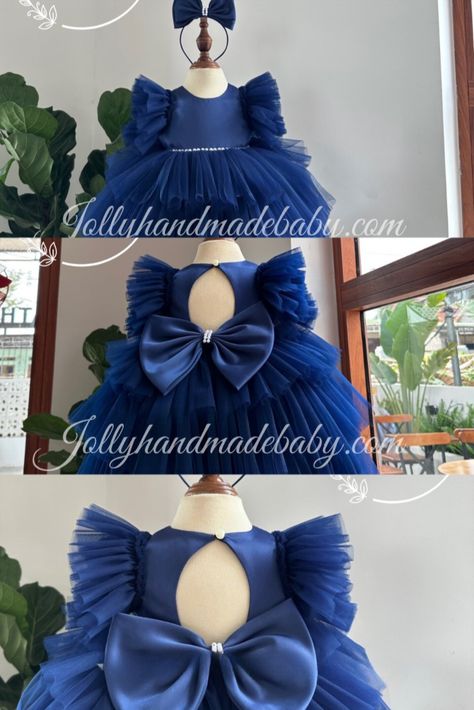 Royal Blue Tulle Dress, Royal Blue Satin Dress, Blue Baby Dress, Blue Tulle, Dress Satin, Blue Satin, Tulle Dress, Satin Dresses, Baby Blue