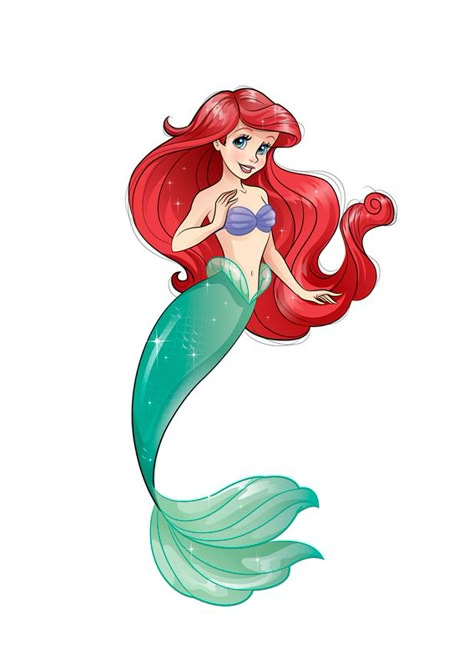 Disney Princess on Behance Disney Characters Illustration, Ariel Illustration, Little Mermaid Illustration, Sketchy Drawings, Ariel Sketch, Disney Princess Sketches, Ariel Drawing, Princess Sketches, Disney Mermaid