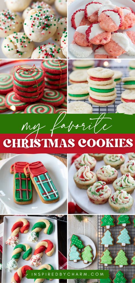 Don't miss out on the BEST Christmas cookie recipes! Whether classic or unique, simple or decorated, there's something for everyone in these holiday baking ideas. You can even find gifting ideas for these easy Christmas cookies! Festive Christmas Cookies, Buckeyes Recipe, Turtles Candy, Candy Cupcakes, Christmas Cookie Recipes Holiday, New Year's Desserts, Xmas Candy, Christmas Cookie Box, Dessert Cookies