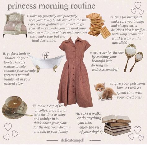 Princess Morning Routine, Elegant Moodboard, Ettiquette For A Lady, Im A Princess, Etiquette And Manners, Pretty Pink Princess, Act Like A Lady, Princess Core, Modern Princess