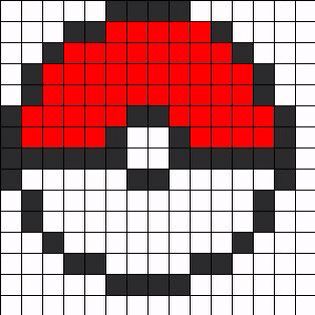 Poke ball Legendary Pokemon Perler Bead Patterns, Pokeball Perler, Pixel Pokemon, Pokemon Perler, Pokemon Cross Stitch, Pixel Art Pokemon, Pokemon Pattern, Pokemon Perler Beads, Easy Pixel Art