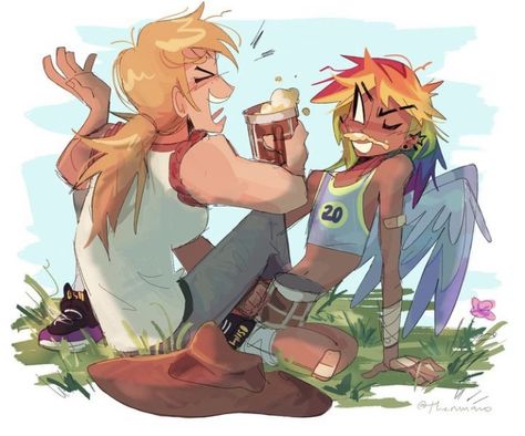 Appledash Fanart, Rainbow Dash Applejack, Applejack Mlp, Girl Pony, Tiny Horses, Mlp Memes, My Little Pony Pictures, Human Art, Rainbow Dash