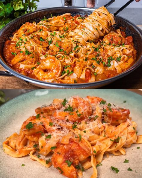 Incredibly Delicious Shrimp Pasta - Greenku Recipes Shrimp Mushroom Pasta, Shrimp Mushroom, Shrimp Stuffed Mushrooms, Mushroom Pasta, Shrimp Pasta, Stuffed Mushrooms, Pasta