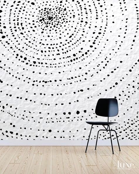 Meet The Duo Behind Olivia + Poppy Wallpaper | Luxe Interiors + Design Hand Painted Wall Pattern, Paper Paste, Polka Dots Wallpaper, Watercolour Texture Background, Polka Dot Walls, Dot Texture, Texture Wall, Dots Wallpaper, Hand Painted Walls