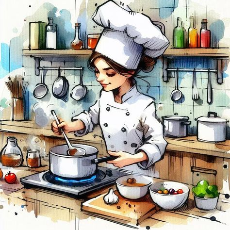 Premium Photo | The Hidden Chef A Glimpse into the Culinary World Chef Images, Art Of Cooking, Chef Cooking, Video Mockup, Cooking Art, A Chef, Card Banner, Poster Invitation, Cartoon Clip Art