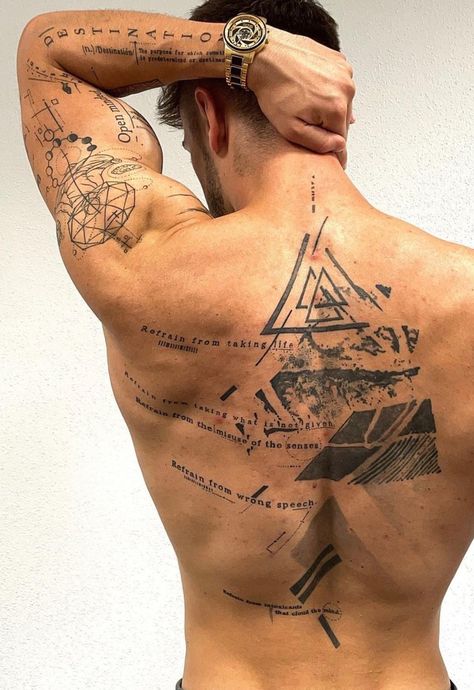 Tatuagem Masculina Pequena, Priority List, Full Arm Tattoos, Cool Arm Tattoos, Wrist Tattoos For Guys, Tattoos Geometric, Back Tattoos For Guys, Geniale Tattoos, Tatuaje A Color