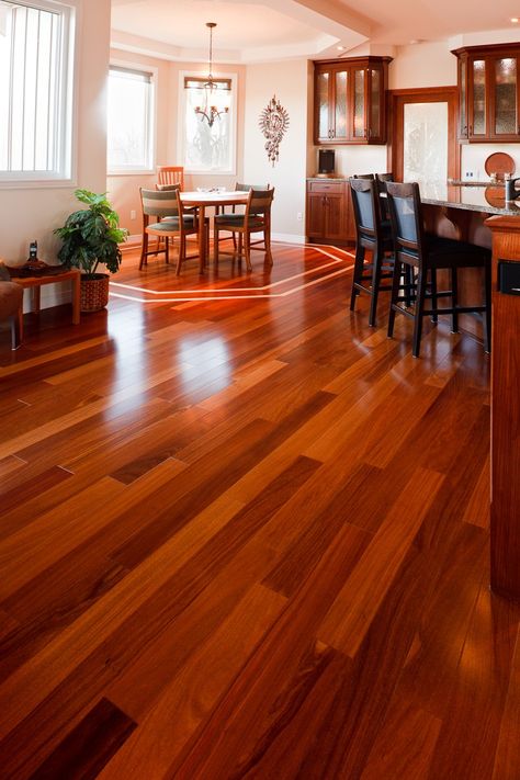 Cherry Hardwood Flooring, Countertops Ideas, Cherry Wood Floors, Wood Floor Design, Kitchen Cabinets And Countertops, Maple Kitchen, Cherry Hardwood, Kitchen And Dining Room, Floor Colors