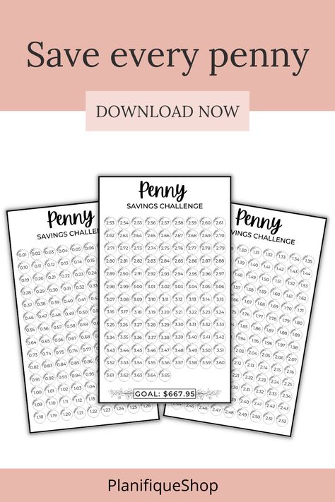 The penny savings challenge is an effective and fun way to save money. It involves setting aside a small amount of money, such as 1p every day. This saving challenge creates a growing savings account that can be used for a variety of purposes. Saving with this method allows for a steady and consistent approach to saving that is easy and fun to stick to. Give it a try and enjoy the benefits of a larger savings account! Penny Saving Challenge Chart, Penny Saver Challenge, Fortnightly Savings Challenge, Fun Money Saving Challenges, Savings Challenge For Smaller Budgets, 52 Week Money Challenge, 52 Week Savings Challenge, 52 Week Savings, 100 Day Challenge