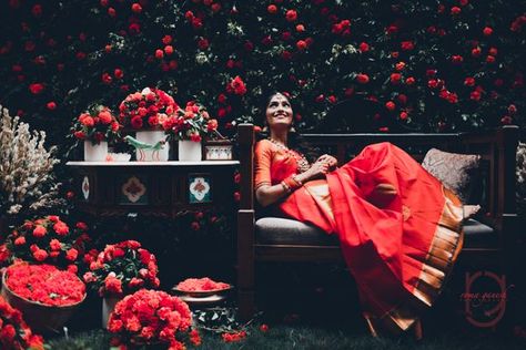 Intimate Home Wedding With Gorgeous Decor & Pin Worthy Bridal Portraits Childhood Sweethearts, Wedding Elements, Indian Wedding Planning, Bride Sister, Wedding Planning Websites, South Indian Wedding, Sister Wedding, Big Wedding, Large Weddings