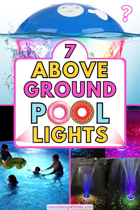 If you're looking for above ground pool ideas, you'll want to check out these lighting options.  Imagine how great your pool will look twinkling in the dark, inviting you to come for a nighttime swim or float.

Summer only lasts so long so take advantage of it by using your pool at night too.  

Lights like this are a great above ground pool accessory that can make your pool look good, and you'll be able to use it at night. 

Click to see the lighting ideas. Pool Lights Ideas Above Ground, Diy Pool Lighting Ideas, Diy Pool Lights, Above Ground Pool Lighting Ideas, Pool Lighting Ideas, Above Ground Pool Lights, Metal Pool, Pool At Night, Above Ground Pool Ideas