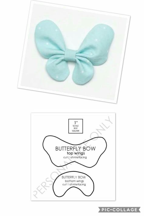 Girls Hair Bows Diy, Headband Diy, Bow Template, Diy Bebe, Butterfly Bow, Felt Bows, Baby Bow Headband, Kraf Diy, Diy Headband