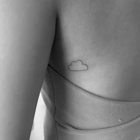 Minimalist Clouds Tattoo, Cloud Tattoo Women, Clouds Tattoo Minimalist, Clouds Tattoo Fine Line, Cloud Line Tattoo, Minimal Cloud Tattoo, Mini Cloud Tattoo, Beach Line Tattoo, Minimalist Cloud Tattoo