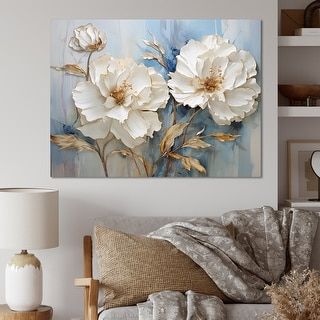 Lounge Art, Big White Flowers, Textured Acrylic Painting, White Carnations, Lily Wallpaper, Floral Canvas Art, Textured Canvas Art, Textured Wall Art, Arte Floral