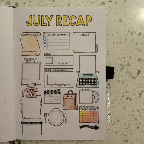 Monthly Recap, Bullet Journal Month, Bullet Journal Ideas Templates, Creating A Bullet Journal, Bulletin Journal Ideas, Bullet Planner, Bullet Journal Mood, Bullet Journal Design Ideas, Dot Journals